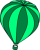 Hot Air Balloon Surf Green Teal Image
